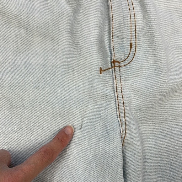 New Alexander McQueen High Rise Rigid Denim Light Wash Mom Jeans Long Sz 30 - Picture 9 of 15